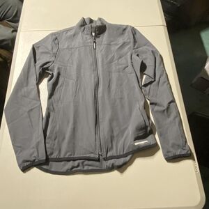 Skechers Grey Athletic Full Zip Jacket Women's XS Athleisure Activewear Logo EUC